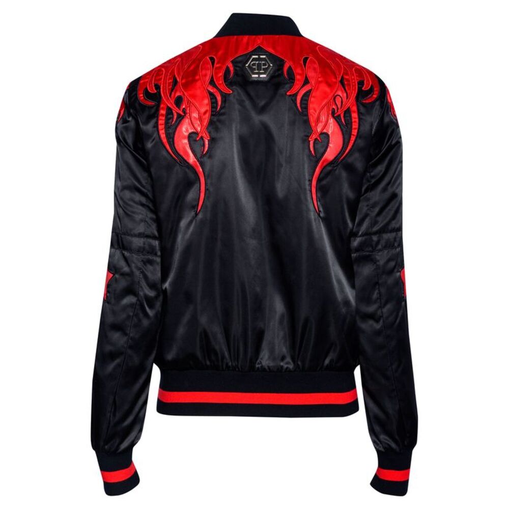 Flame Embroidered Bomber Jacket - image 2
